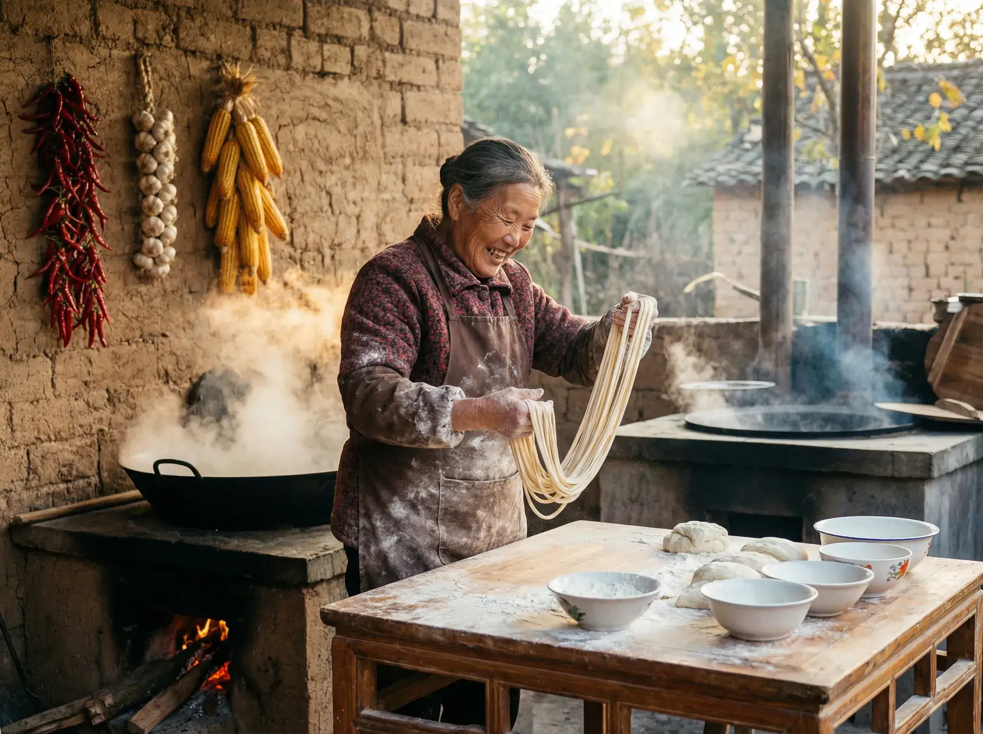 农家大嫂手擀面 - 不良研究所地址 乡村美食